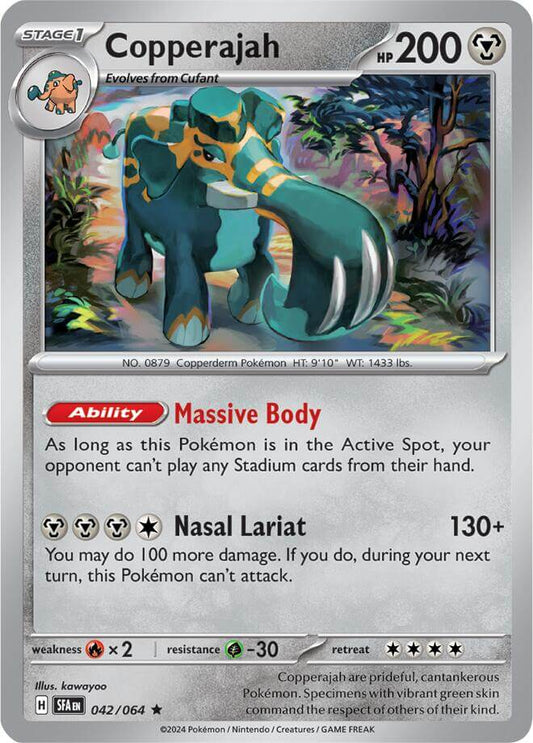 Copperajah [SFA - 042/064] Condition: Near Mint Collectible Trading Cards SV: Shrouded Fable Also available: Language: English Printing: Holofoil