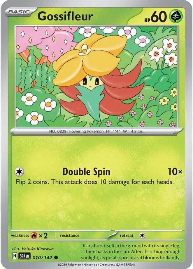 Gossifleur [SCR - 010/142] Condition: Near Mint Collectible Trading Cards SV07: Stellar Crown Also available: Language: English Printing: Reverse Holofoil
