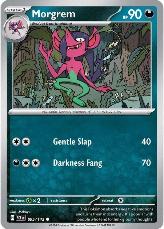 Morgrem [SCR - 095/142] Condition: Near Mint Collectible Trading Cards SV07: Stellar Crown Also available: Language: English Printing: Reverse Holofoil
