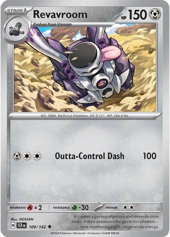 Revavroom [SCR - 109/142] Condition: Near Mint Collectible Trading Cards SV07: Stellar Crown Also available: Language: English Printing: Reverse Holofoil