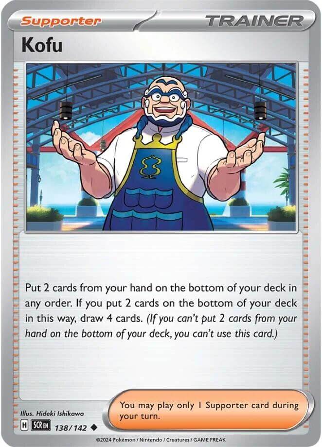 Kofu - 138/142 [SCR - 138/142] Condition: Near Mint Collectible Trading Cards SV07: Stellar Crown Also available: Language: English Printing: Reverse Holofoil
