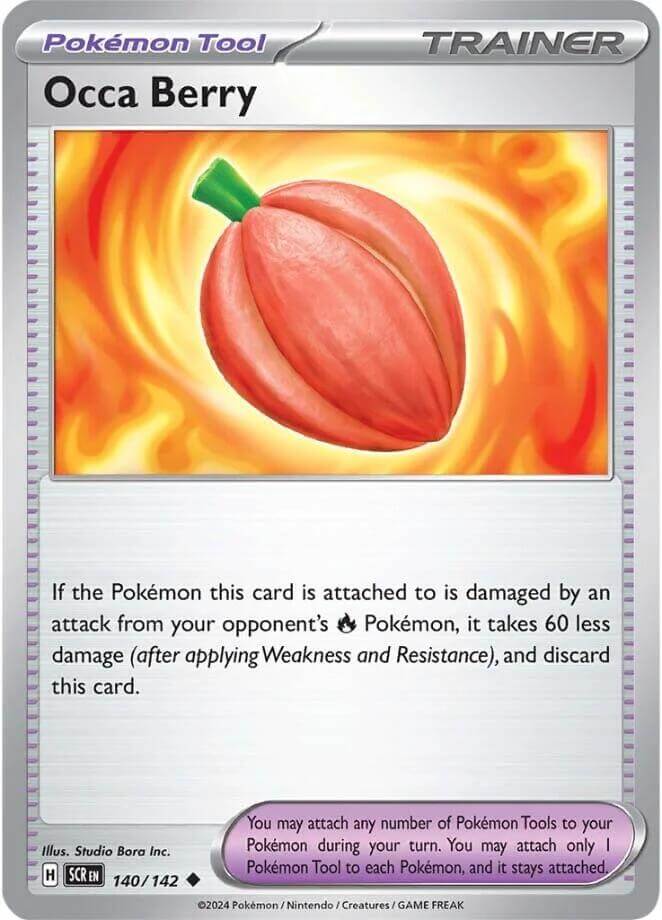 Occa Berry [SCR - 140/142] Condition: Near Mint Collectible Trading Cards SV07: Stellar Crown Also available: Language: English Printing: Reverse Holofoil
