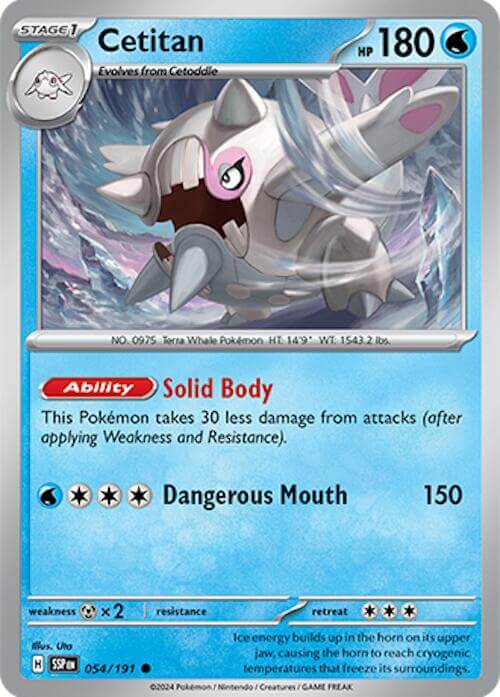 Cetitan - 054/191 [SSP - 054/191] Condition: Near Mint Collectible Trading Cards SV08: Surging Sparks Also available: Language: English Printing: Reverse Holofoil