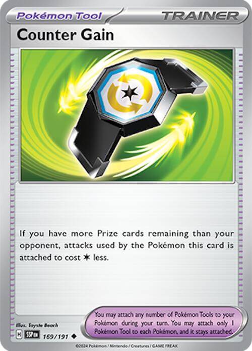 Counter Gain [SSP - 169/191] Condition: Near Mint Collectible Trading Cards SV08: Surging Sparks Also available: Language: English Printing: Reverse Holofoil