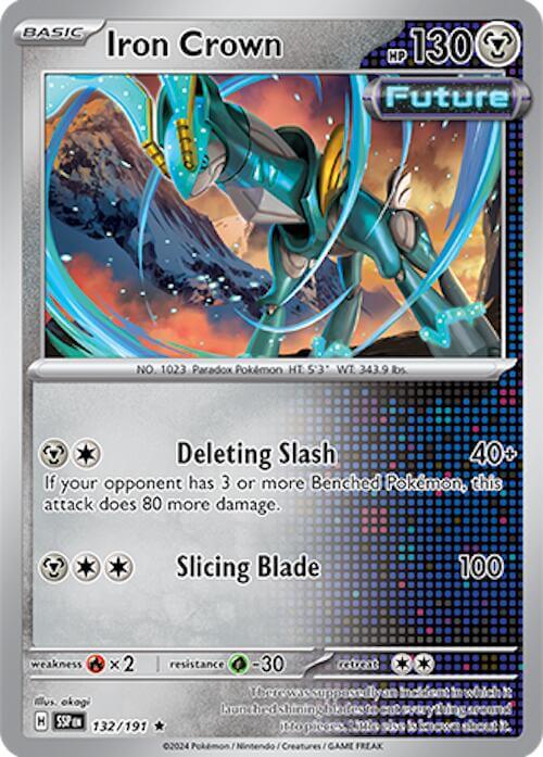 Iron Crown [SSP - 132/191] Condition: Near Mint Collectible Trading Cards SV08: Surging Sparks Also available: Language: English Printing: Holofoil