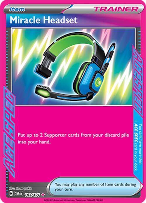 Miracle Headset [SSP - 183/191] Condition: Near Mint Collectible Trading Cards SV08: Surging Sparks Also available: Language: English Printing: Holofoil