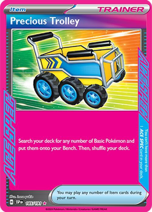 Precious Trolley [SSP - 185/191] Condition: Near Mint Collectible Trading Cards SV08: Surging Sparks Also available: Language: English Printing: Holofoil