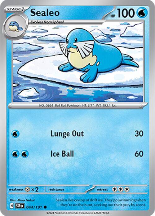 Sealeo [SSP - 044/191] Condition: Near Mint Collectible Trading Cards SV08: Surging Sparks Also available: Language: English Printing: Reverse Holofoil