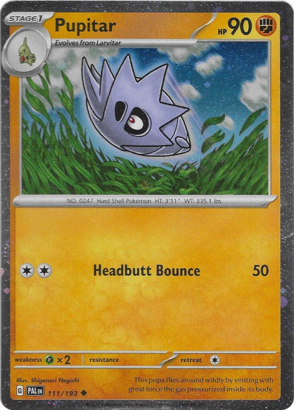Pupitar - 111/193 (Cosmo Foil) [MCAP - 111/193] Condition: Near Mint Collectible Trading Cards Miscellaneous Cards & Products Also available: Language: English Printing: Holofoil
