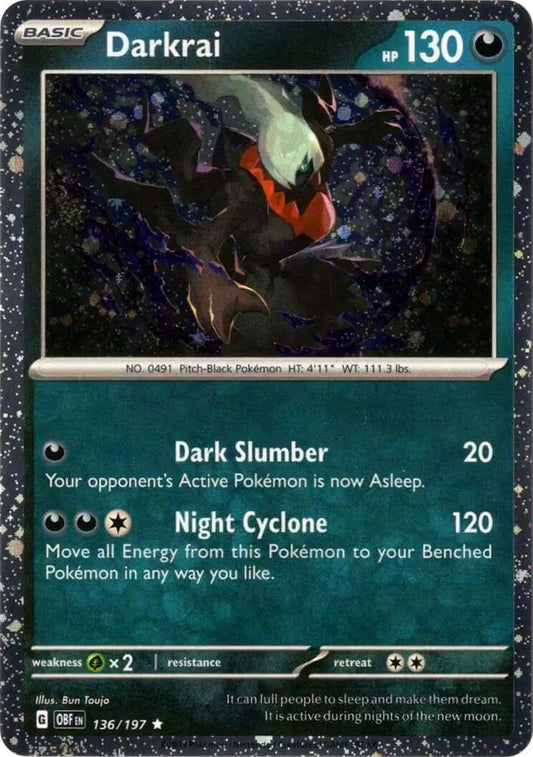 Darkrai (Cosmos Holo) [MCAP - 136/197] Condition: Near Mint Collectible Trading Cards Miscellaneous Cards & Products Also available: Language: English Printing: Holofoil
