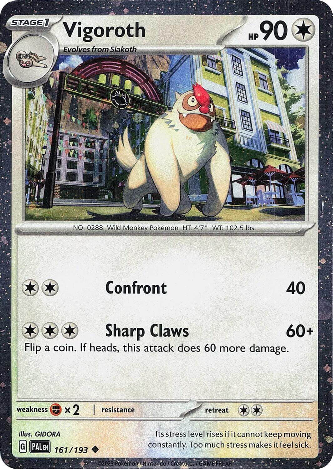 Vigoroth (Cosmos Holo) [MCAP - 161/193] Condition: Near Mint Collectible Trading Cards Miscellaneous Cards & Products Also available: Language: English Printing: Holofoil