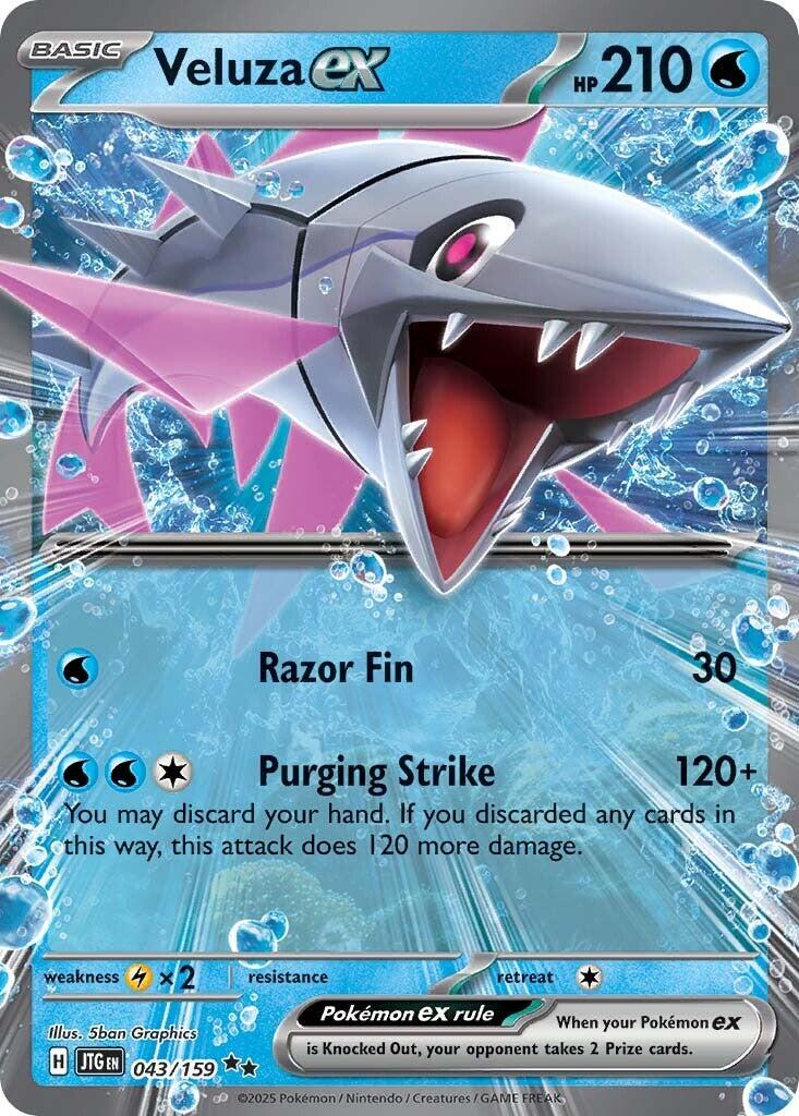 Veluza ex [JTG - 043/159] Condition: Near Mint Collectible Trading Cards SV09: Journey Together Also available: Language: English Printing: Holofoil