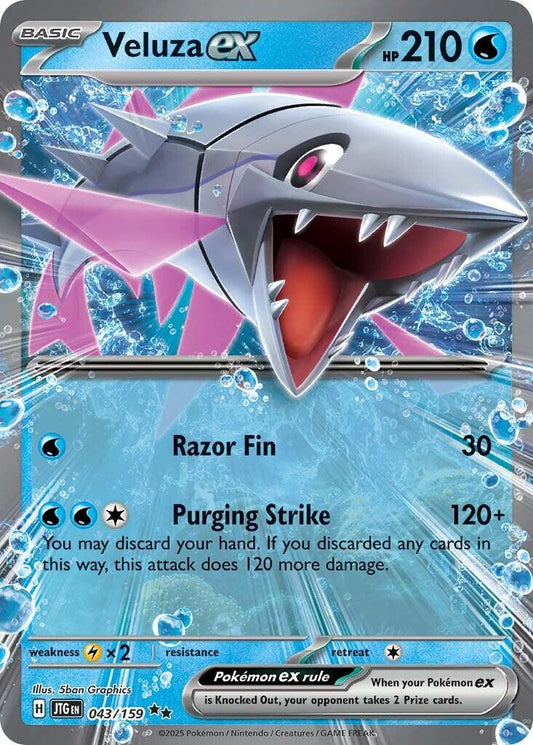 Veluza ex [JTG - 043/159] Condition: Near Mint Collectible Trading Cards SV09: Journey Together Also available: Language: English Printing: Holofoil