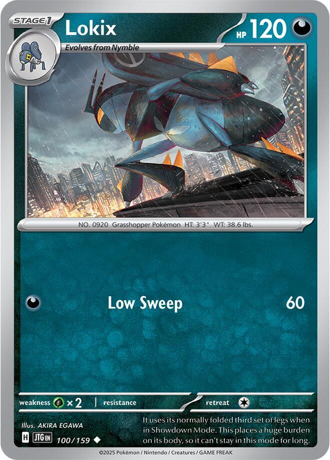 Lokix [JTG - 100/159] Condition: Near Mint Collectible Trading Cards SV09: Journey Together Also available: Language: English Printing: Reverse Holofoil