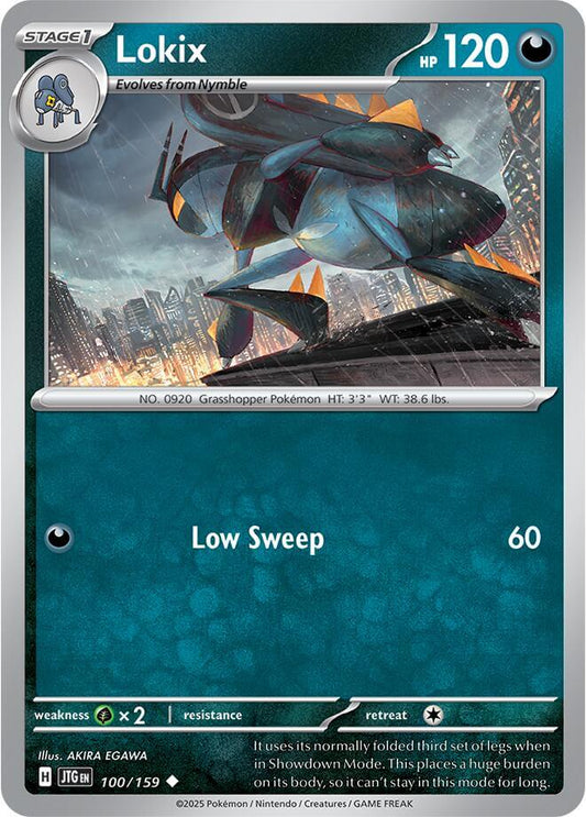 Lokix [JTG - 100/159] Condition: Near Mint Collectible Trading Cards SV09: Journey Together Also available: Language: English Printing: Reverse Holofoil