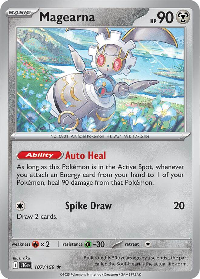 Magearna [JTG - 107/159] Condition: Near Mint Collectible Trading Cards SV09: Journey Together Also available: Language: English Printing: Holofoil