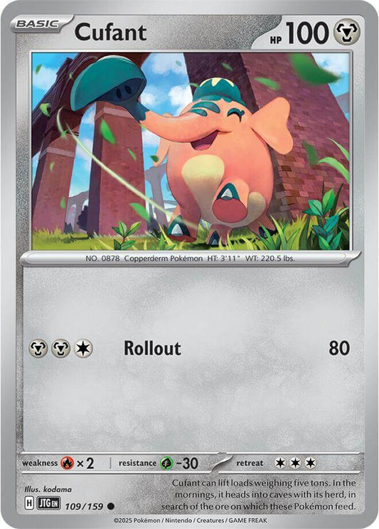 Cufant [JTG - 109/159] Condition: Near Mint Collectible Trading Cards SV09: Journey Together Also available: Language: English Printing: Reverse Holofoil