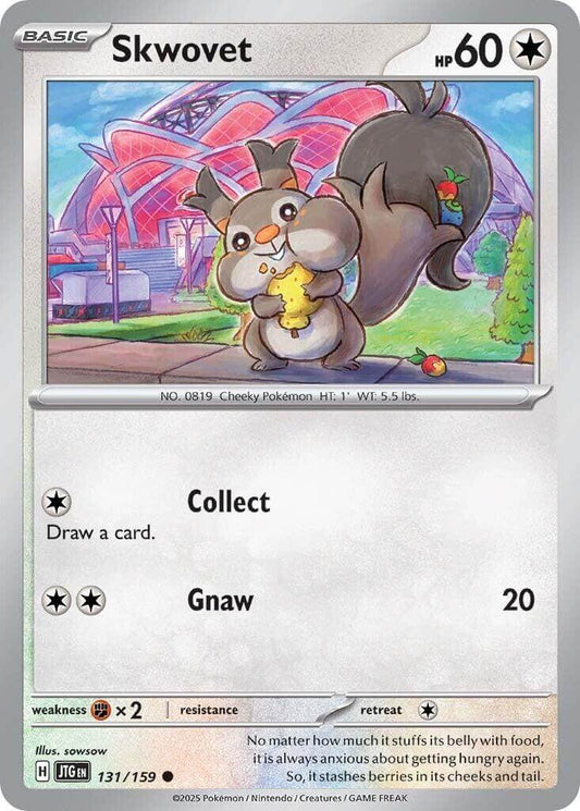 Skwovet [JTG - 131/159] Condition: Near Mint Collectible Trading Cards SV09: Journey Together Also available: Language: English Printing: Reverse Holofoil