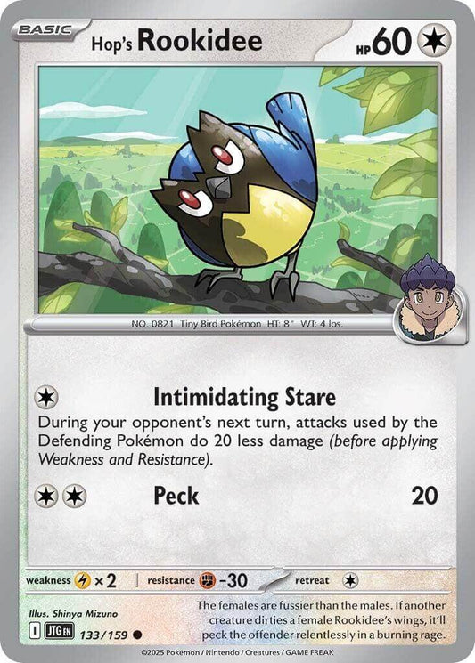 Hop's Rookidee [JTG - 133/159] Condition: Near Mint Collectible Trading Cards SV09: Journey Together Also available: Language: English Printing: Reverse Holofoil