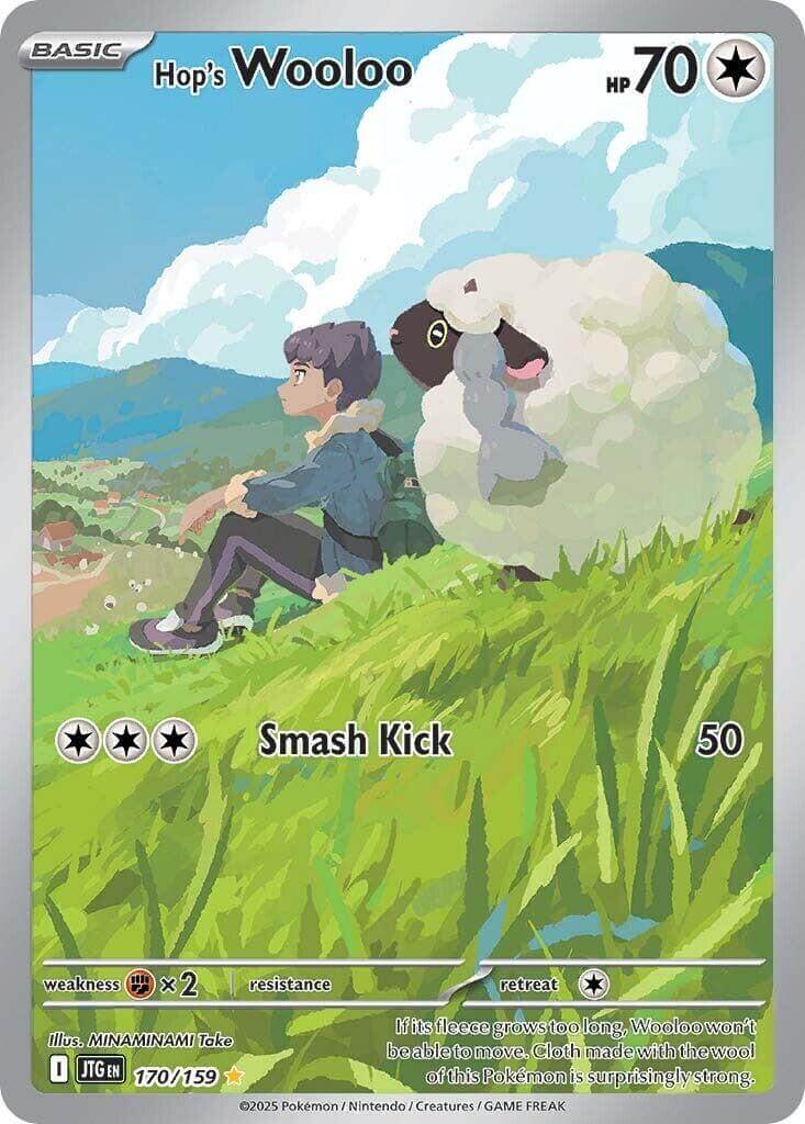 Hop's Wooloo - 170/159 [JTG - 170/159] Condition: Near Mint Collectible Trading Cards SV09: Journey Together Also available: Language: English Printing: Holofoil