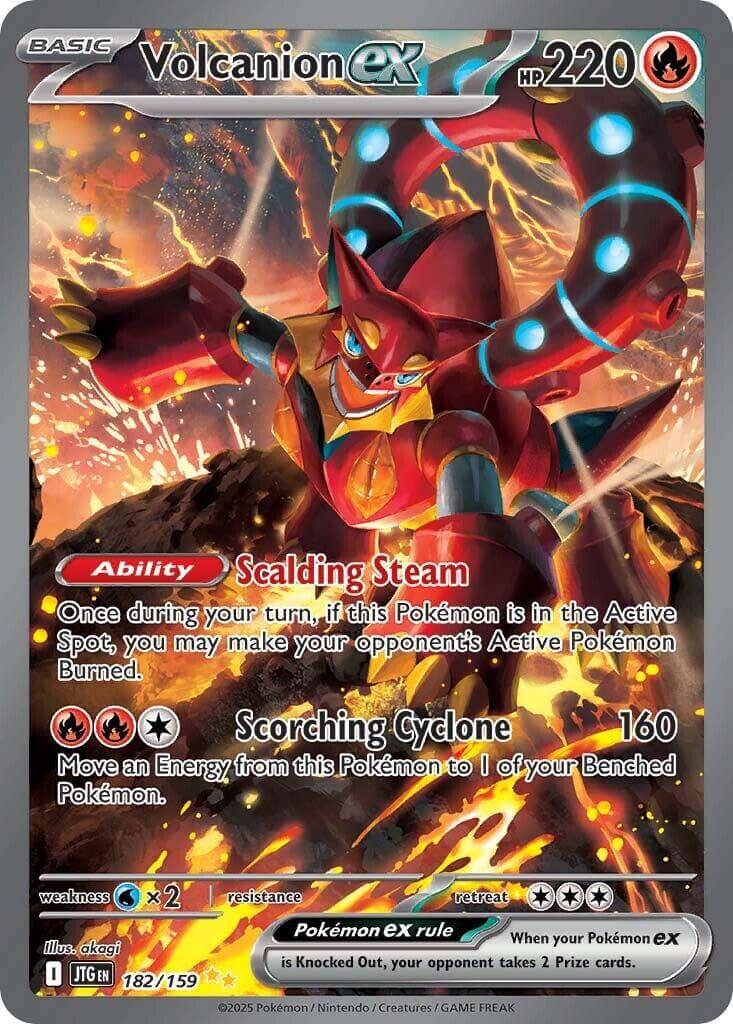 Volcanion ex - 182/159 [JTG - 182/159] Condition: Near Mint Collectible Trading Cards SV09: Journey Together Also available: Language: English Printing: Holofoil