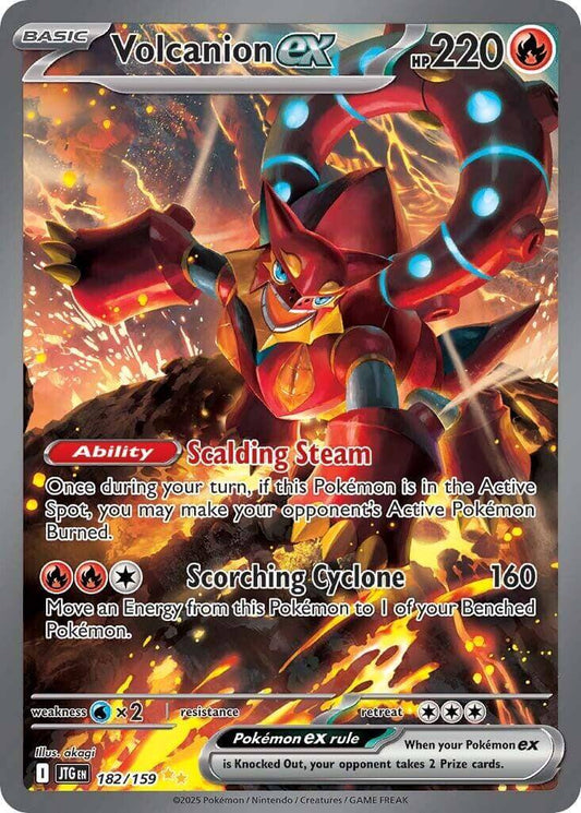 Volcanion ex - 182/159 [JTG - 182/159] Condition: Near Mint Collectible Trading Cards SV09: Journey Together Also available: Language: English Printing: Holofoil