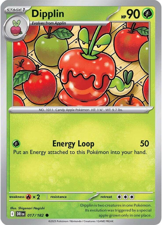 Dipplin [DRI - 017/182] Condition: Near Mint Collectible Trading Cards SV10: Destined Rivals Also available: Language: English Printing: Reverse Holofoil