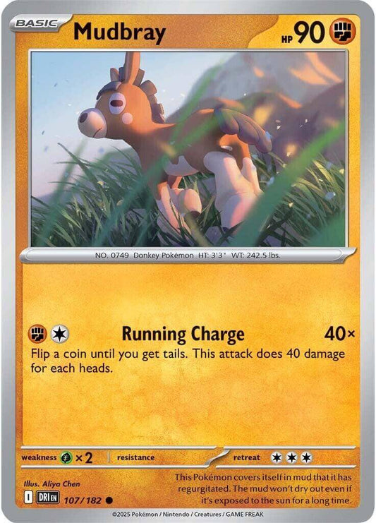 Mudbray [DRI - 107/182] Condition: Near Mint Collectible Trading Cards SV10: Destined Rivals Also available: Language: English Printing: Reverse Holofoil