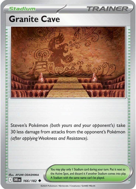 Granite Cave [DRI - 166/182] Condition: Near Mint Collectible Trading Cards SV10: Destined Rivals Also available: Language: English Printing: Reverse Holofoil