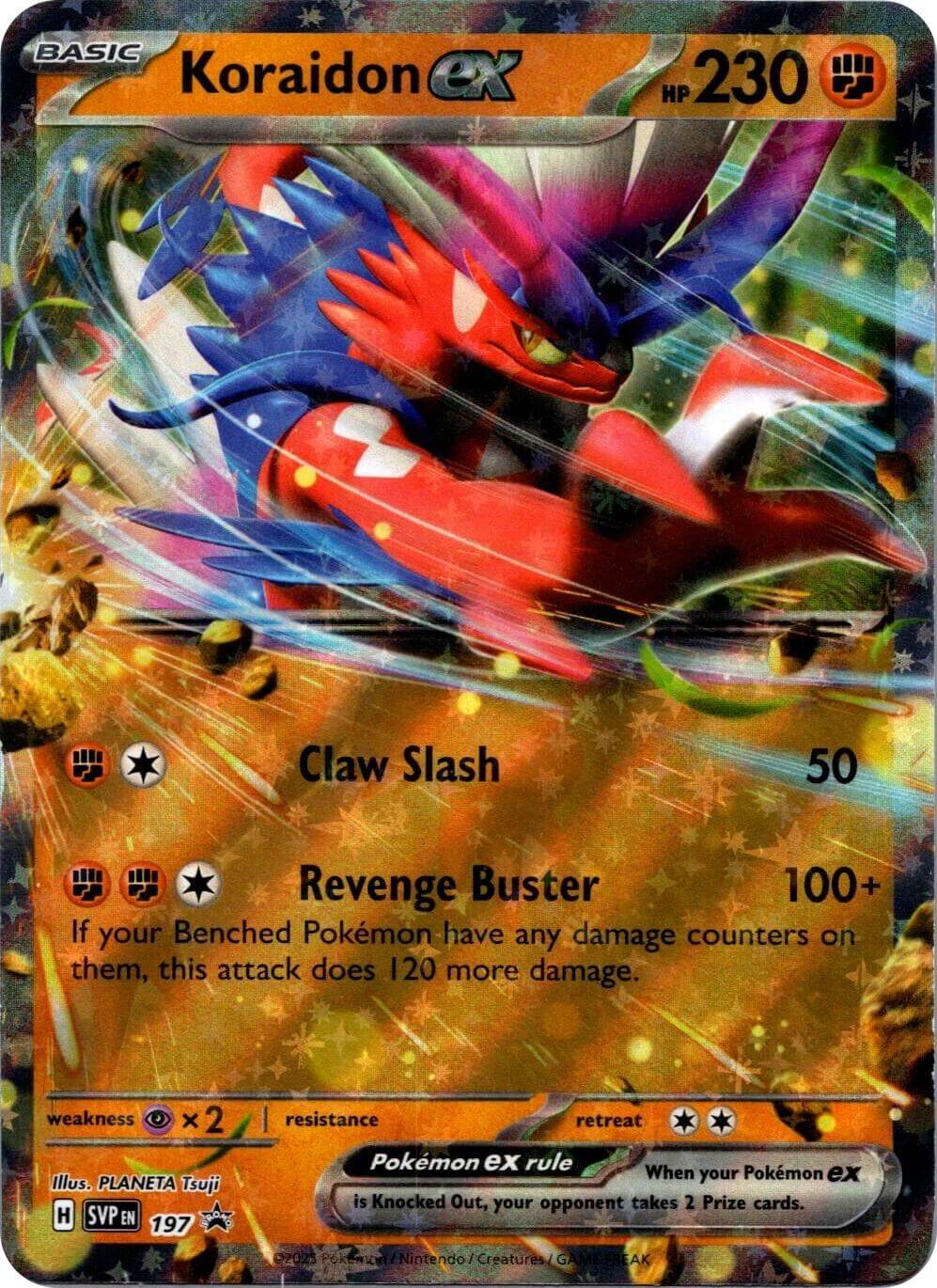 Koraidon ex - 197 [SVP - 197] Condition: Near Mint Collectible Trading Cards SV: Scarlet & Violet Promo Cards Also available: Language: English Printing: Holofoil