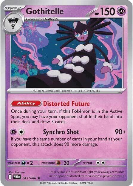 Gothitelle [WHT - 043/086] Condition: Near Mint Collectible Trading Cards SV: White Flare Also available: Language: English Printing: Holofoil