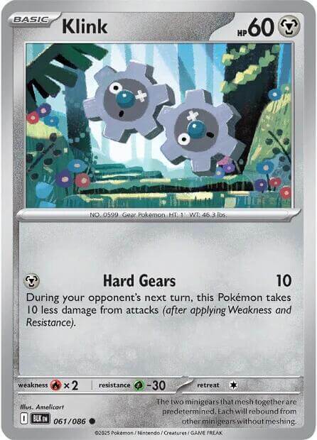 Klink [BLK - 061/086] Condition: Near Mint Collectible Trading Cards SV: Black Bolt Also available: Language: English Printing: Reverse Holofoil
