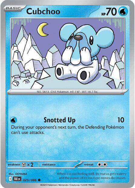 Cubchoo [BLK - 025/086] Condition: Near Mint Collectible Trading Cards SV: Black Bolt Also available: Language: English Printing: Reverse Holofoil