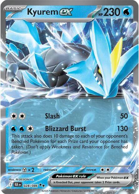 Kyurem ex [BLK - 028/086] Condition: Near Mint Collectible Trading Cards SV: Black Bolt Also available: Language: English Printing: Holofoil