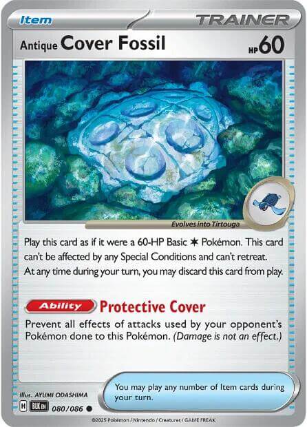 Antique Cover Fossil [BLK - 080/086] Condition: Near Mint Collectible Trading Cards SV: Black Bolt Also available: Language: English Printing: Reverse Holofoil
