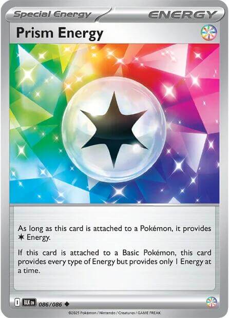 Prism Energy [BLK - 086/086] Condition: Near Mint Collectible Trading Cards SV: Black Bolt Also available: Language: English Printing: Reverse Holofoil