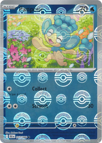 Panpour (Poke Ball Pattern) [BLK - 017/086] Condition: Near Mint Collectible Trading Cards SV: Black Bolt Also available: Language: English Printing: Holofoil