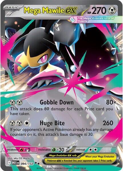 Mega Mawile ex - 094/132 [MEG - 094/132] Condition: Near Mint Collectible Trading Cards ME01: Mega Evolution Also available: Language: English Printing: Holofoil