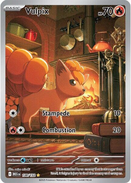 Vulpix - 138/132 [MEG - 138/132] Condition: Near Mint Collectible Trading Cards ME01: Mega Evolution Also available: Language: English Printing: Holofoil