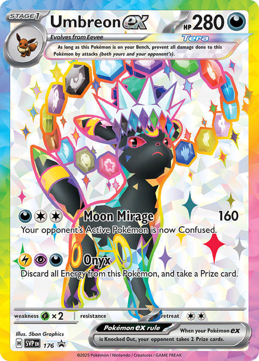 Umbreon ex - 176 [SVP - SVP 176] Condition: Near Mint Collectible Trading Cards SV: Scarlet & Violet Promo Cards Also available: Language: English Printing: Holofoil