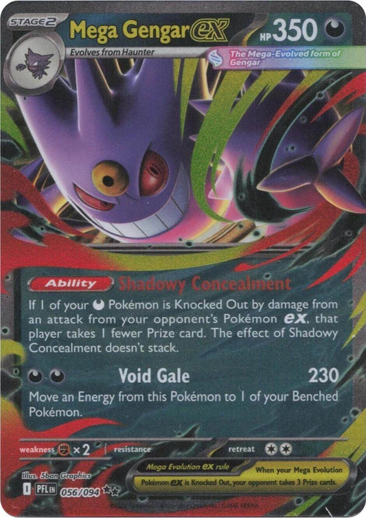 Mega Gengar ex [PFL - 056/094] Condition: Near Mint Collectible Trading Cards ME02: Phantasmal Flames Also available: Language: English Printing: Holofoil