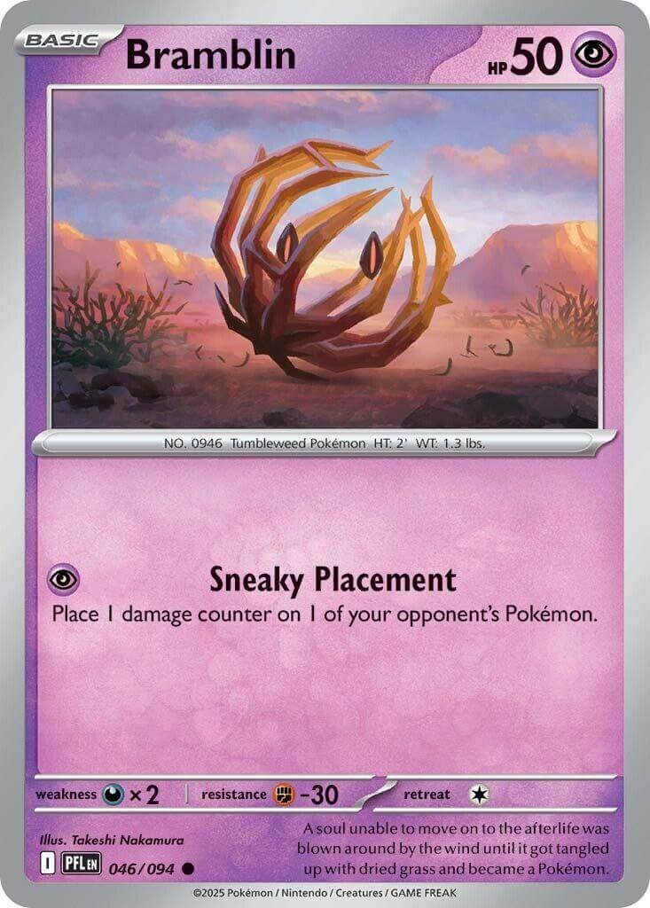 Bramblin [PFL - 046/094] Condition: Near Mint Collectible Trading Cards ME02: Phantasmal Flames Also available: Language: English Printing: Reverse Holofoil