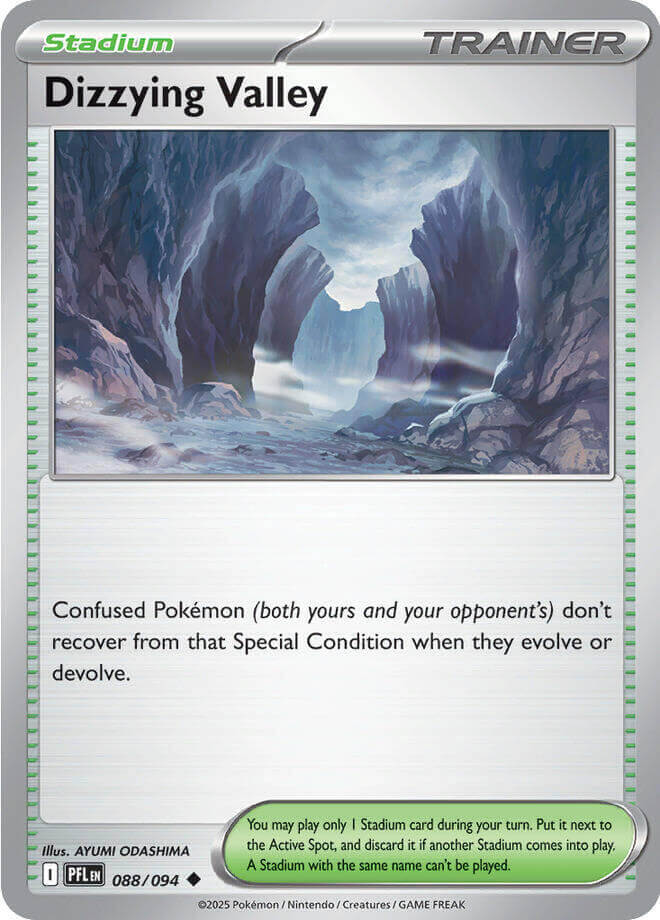 Dizzying Valley [PFL - 088/094] Condition: Near Mint Collectible Trading Cards ME02: Phantasmal Flames Also available: Language: English Printing: Reverse Holofoil