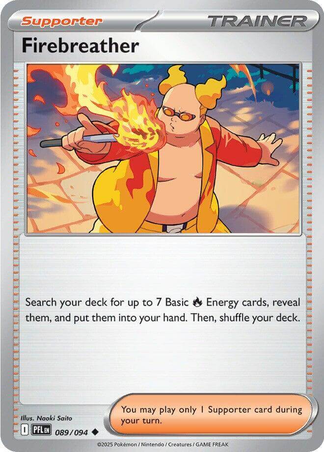 Firebreather - 089/094 [PFL - 089/094] Condition: Near Mint Collectible Trading Cards ME02: Phantasmal Flames Also available: Language: English Printing: Reverse Holofoil
