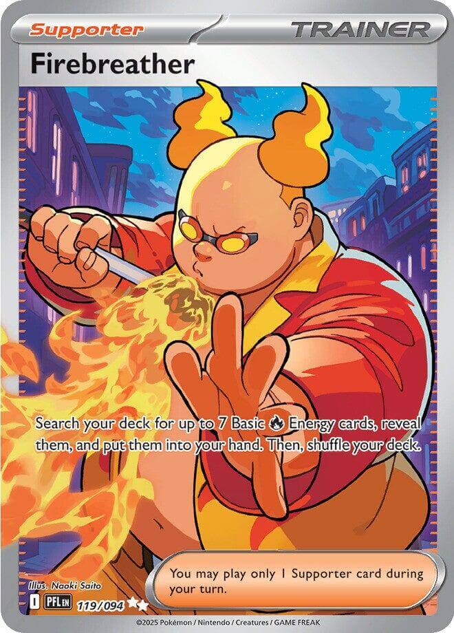 Firebreather - 119/094 [PFL - 119/094] Condition: Near Mint Collectible Trading Cards ME02: Phantasmal Flames Also available: Language: English Printing: Holofoil