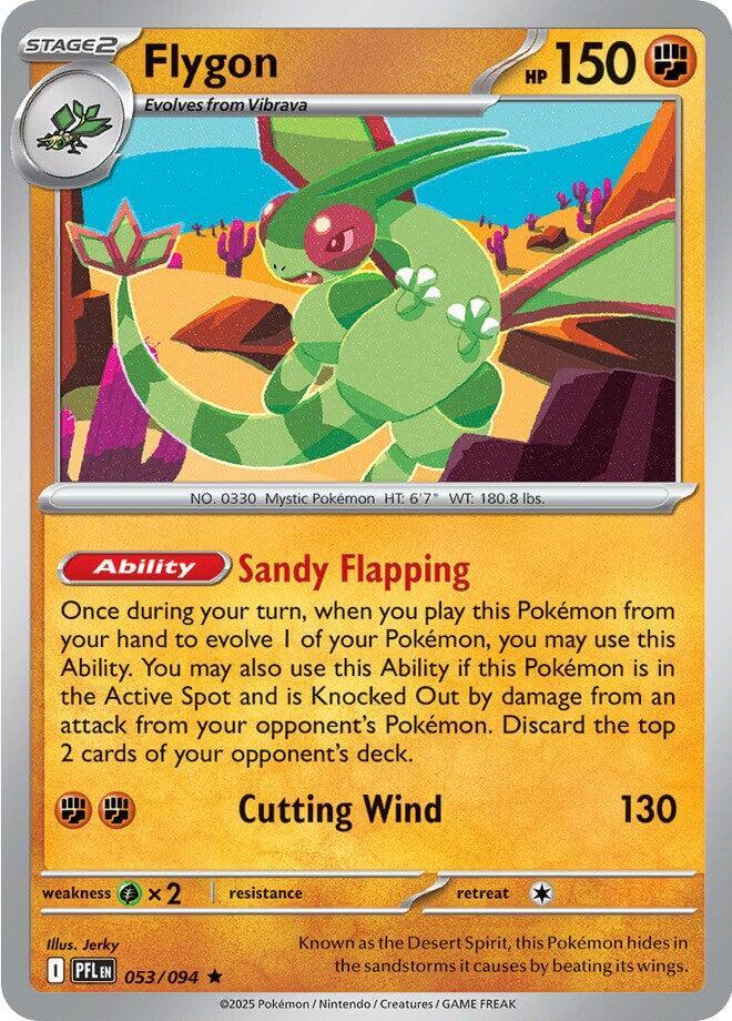 Flygon - 053/094 [PFL - 053/094] Condition: Near Mint Collectible Trading Cards ME02: Phantasmal Flames Also available: Language: English Printing: Reverse Holofoil