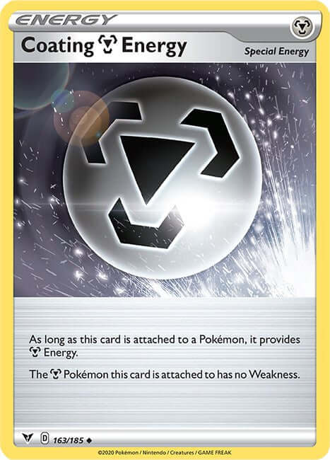 Coating Metal Energy [SWSH04 - 163/185] Condition: Near Mint Collectible Trading Cards SWSH04: Vivid Voltage Also available: Language: English Printing: Reverse Holofoil