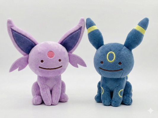 Ditto As Umbreon Espeon Plush Lot - 7.5" Sealed - New - Pokemon Center Exclusive Stuffed Animals Clayboi's Cards Also available:
