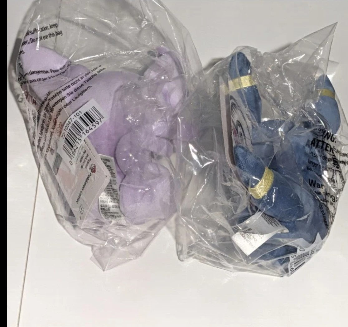 Ditto As Umbreon Espeon Plush Lot - 7.5" Sealed - New - Pokemon Center Exclusive Stuffed Animals Clayboi's Cards Also available: